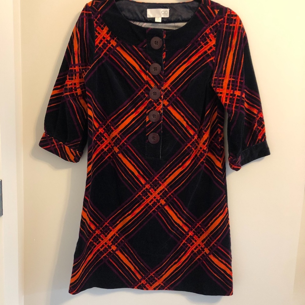 Go International Corduroy Mod Style Dress - size Small